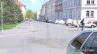 A beautiful tight teen rides hard, stretching her small anal and pussy.