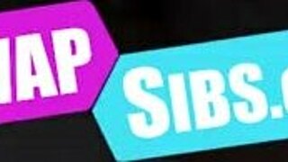 step sisters swap under mistletoe