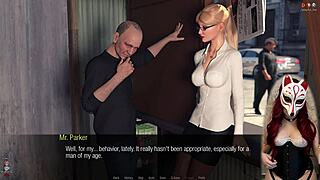 In Jessica Oneil's Hard News ep 20, a nasty old dude gropes her big tits outdoors.