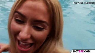 a summer day turns wild with horny teen babes at a party