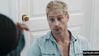 Watch This Twink's First Rough Ass Fucking by Black Monster Cock in Interracial Gay Scene!