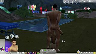 The straight sim guy finally gives in to the gay temptation in the game