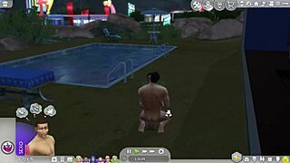 The straight sim guy finally gives in to the gay temptation in the game