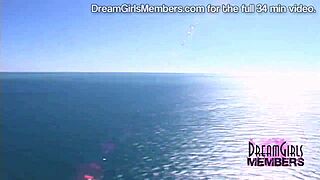 Naked Parasailing Adventure with Three Hot Spring Break Babes