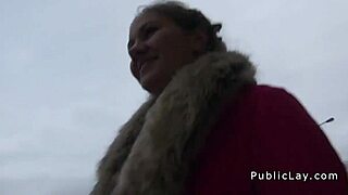 Natural Euro Amateur Couple Sucks And Fucks Monster Cock In Public POV