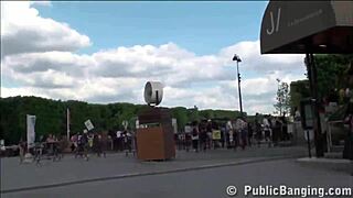 eiffel tower public sex orgy threesome in paris