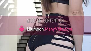 Tender Brunette Lilu Moon Squirts And Fucks Big Cock Roughly Till Cum On Ass At Night