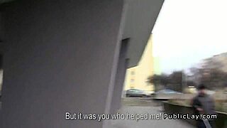 Natural Euro Amateur Couple Sucks And Fucks Monster Cock In Public POV