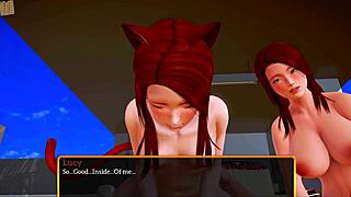 my new redhead teen family member explores small tits suggestively