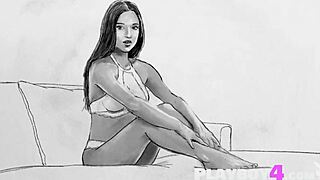 Incredible! Petite Teen Gloria Sol Strips Amazing Lingerie to Show Perfect Big Tits Body!