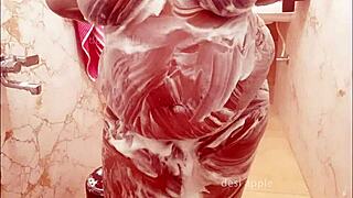 Bengali Wife Taking Bath With Big Tits And Boobs Exposed