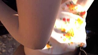 Skinny Teen Babe Couldn't Hold Back, Fucked Lover in Car Behind Husband's Back