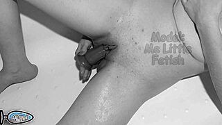 Did you see my first squirt? Strong orgasm in the bathroom made me pee!