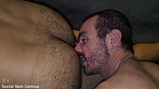 Hot sex with the doorman and his friend who came to see the apartment