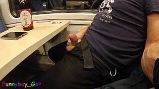 Damn, third cumshot attempt on a moving train today