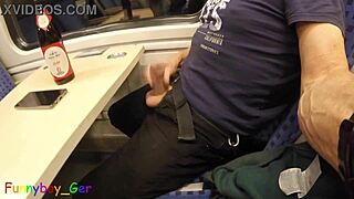 Damn, third cumshot attempt on a moving train today