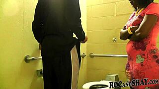 Housewife has quick toilet encounter with grandmother's friend in ghetto hood