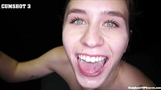 Gloryholetopsecrets Com - Kourtney Nails It with Big Cock Swallow at Gloryhole