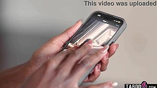 Roommate helps ebony milf Nicole Kitt with her porn watching issue.