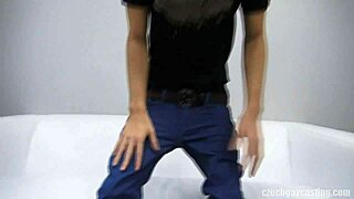 hey dude, watch me suck and pound hard in czech gay casting roman 4248