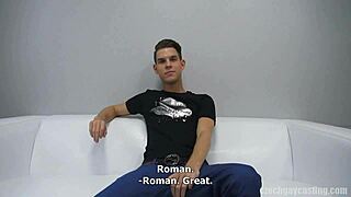 hey dude, watch me suck and pound hard in czech gay casting roman 4248