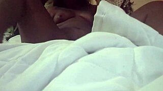 Naejae masturbates watching lesbian porn