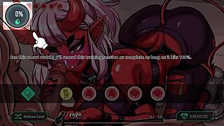 I got a wild sucubus blowjob at Lewd Gym on day one!