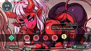 I got a wild sucubus blowjob at Lewd Gym on day one!