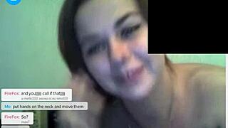 blonde tannya and chubby annica rip clothes in webcam show with toys