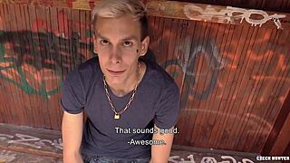 yo, david got cash for first-time gay anal and blowjob, wild stuff!