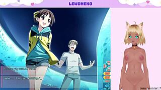 Hey, Vtuber Lewdneko is playing Go Go Nippon and getting off with toys, big tits bouncing in this anime hentai orgasm session part 4! 😏🍆💦
