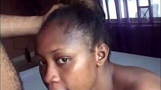 Real Africans Deep Blowjob On Cellphone