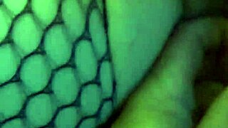 cody roy muff diving danielle roy in fishnet lingerie, making her cum hard.