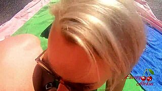 Blonde, Ready For POV Blowjob And Anal On The Roof?