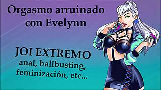 Extreme JOI with Evelynn from LOL in Spanish KDA style