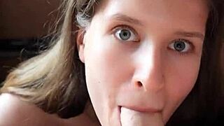 Looking in Your Eyes While Sucking You Off Until You Cum