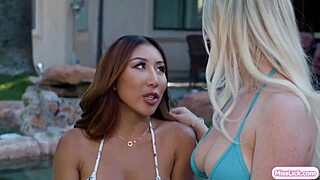 Lesbian stepmom facesitting her big tits asian stepdaughter 😍👅