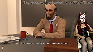 Yo, sexy college student naked in wild classroom