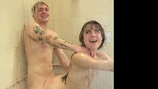 i’m obsessed with megan marx trying shower sex positions for real
