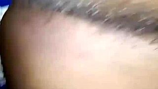 Ebony Brunette Spreading Tight Pussy In Bedroom With Big Ass And Curly Hair