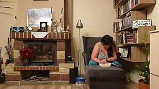 Brunette Wife Sucks and Bends Over for Monster Cock Action.