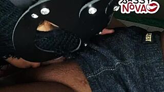 damn, this sexy college girl gives the best homemade blowjob!