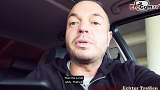 German Slut Picked Up And Publicly Fucked!