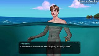 what a legend, this blonde teen with big tits gets underwater anal creampie