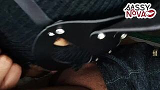 damn, this sexy college girl gives the best homemade blowjob!