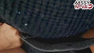 damn, this sexy college girl gives the best homemade blowjob!