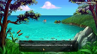 what a legend, this blonde teen with big tits gets underwater anal creampie