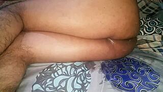 beautiful round ass tranny fisting her ass gapping big holes tasty anal cream, monster cock pounding