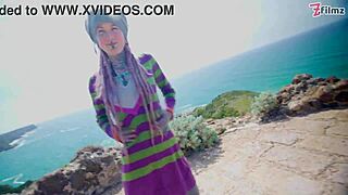 Hey, wanna see this tattooed girl with a pierced pussy take it anally outdoors?