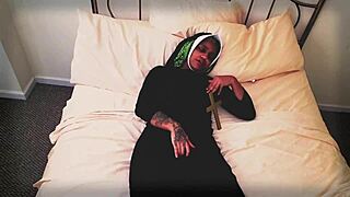 nun in 3sum with priests, bent over for doggystyle and face fucking 😈